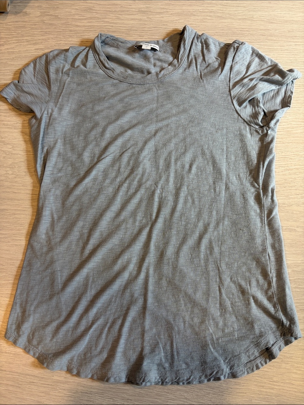 James Perse Short Sleeve Crewneck Tee in Dusty Blue
